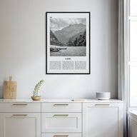 Laos Travel B&W No 1 Poster
