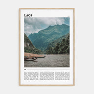 Laos Travel Color Poster