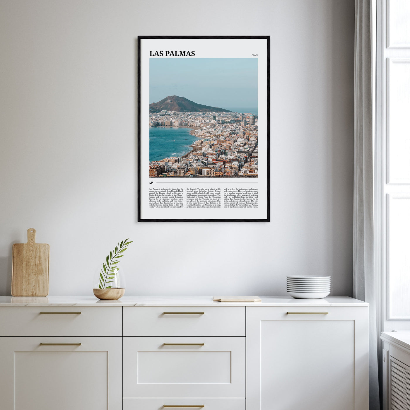 Las Palmas Travel Color Poster