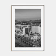 Las Vegas Photo B&W Poster