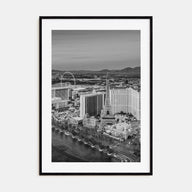 Las Vegas Photo B&W Poster