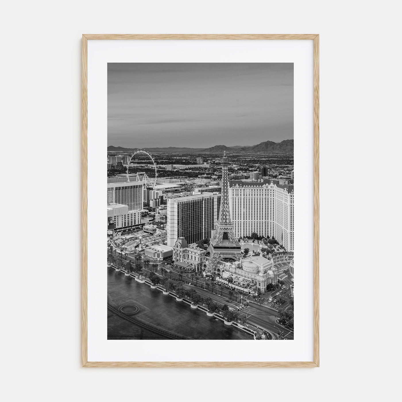 Las Vegas Photo B&W Poster