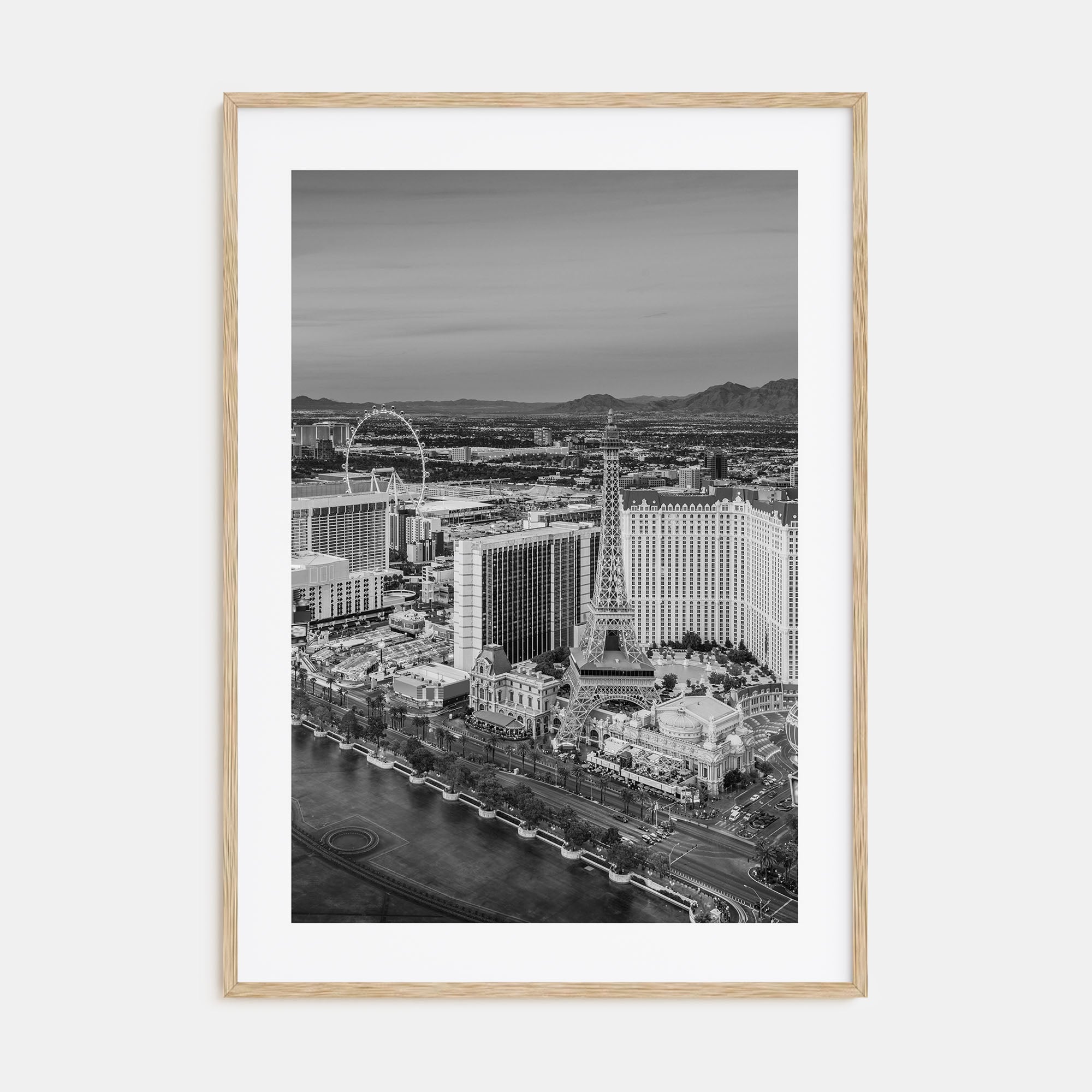 Las Vegas Photo B&W Poster