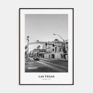 Las Vegas Portrait B&W No 3 Poster