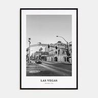 Las Vegas Portrait B&W No 3 Poster