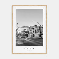 Las Vegas Portrait B&W No 3 Poster
