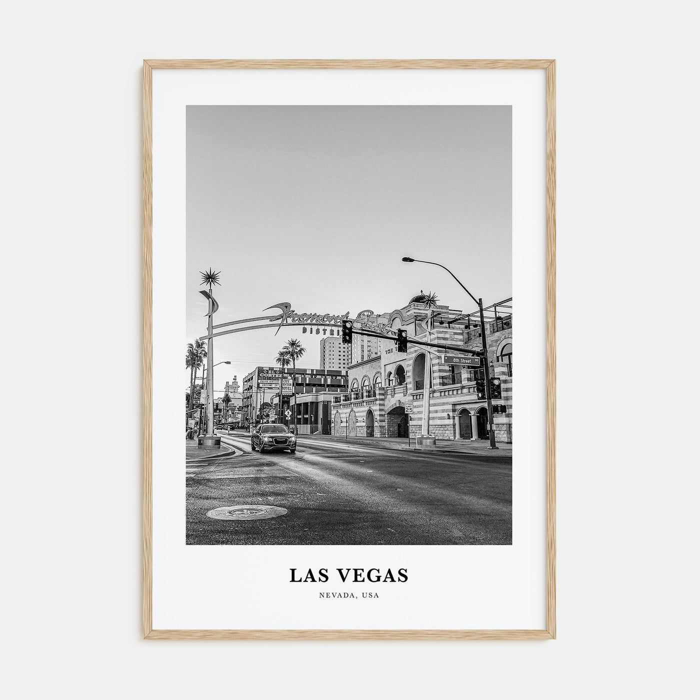 Las Vegas Portrait B&W No 3 Poster