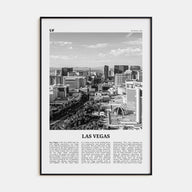 Las Vegas Travel B&W No 2 Poster