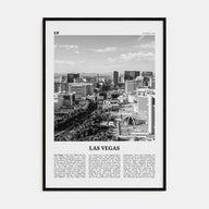 Las Vegas Travel B&W No 2 Poster