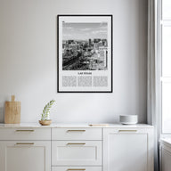 Las Vegas Travel B&W No 2 Poster