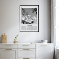 Las Vegas Travel B&W No 3 Poster