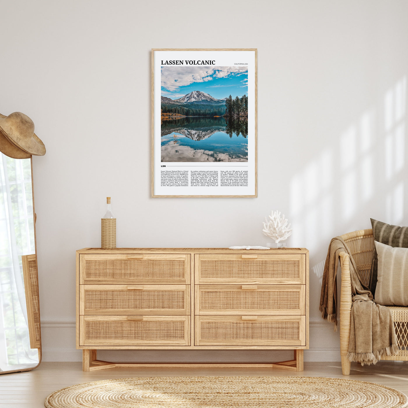 Lassen Volcanic National Park Travel Color Poster