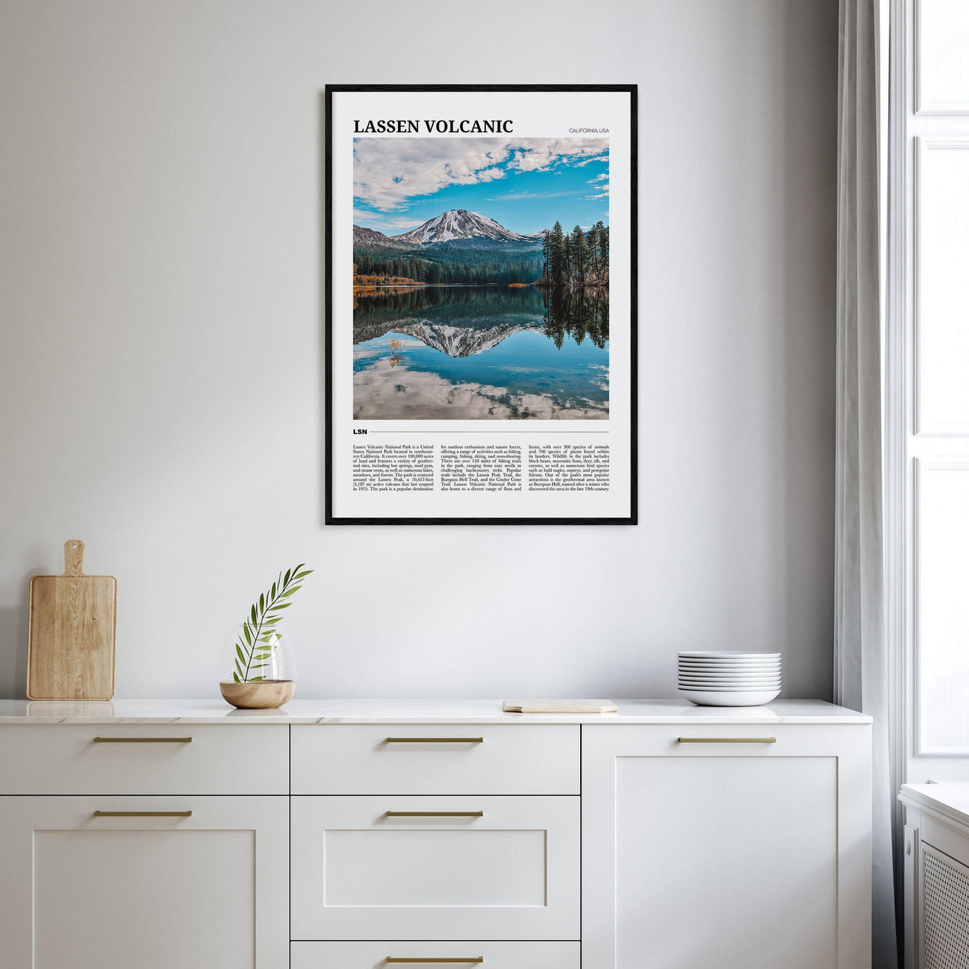 Lassen Volcanic National Park Travel Color Poster
