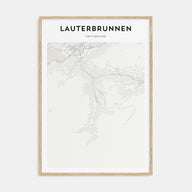 Lauterbrunnen Map Portrait Poster