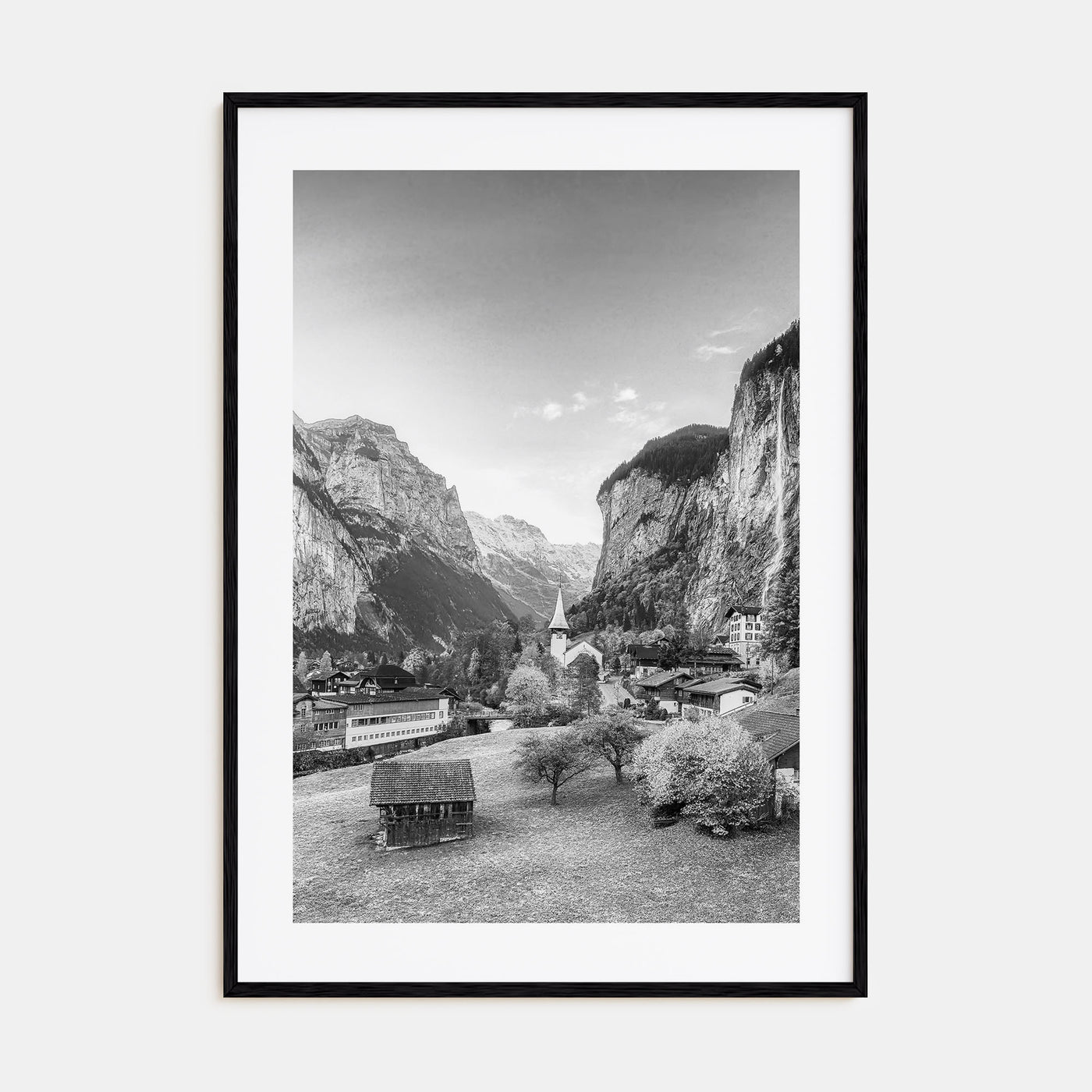 Lauterbrunnen Photo B&W Poster
