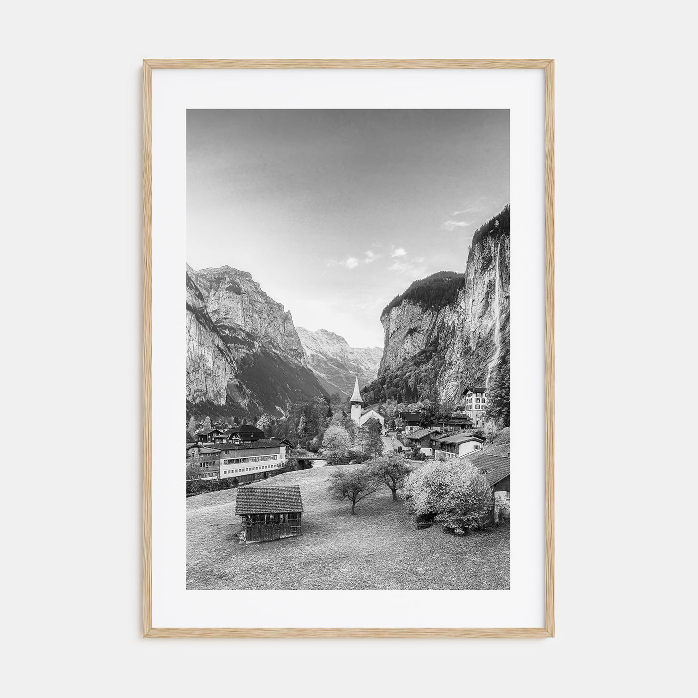 Lauterbrunnen Photo B&W Poster
