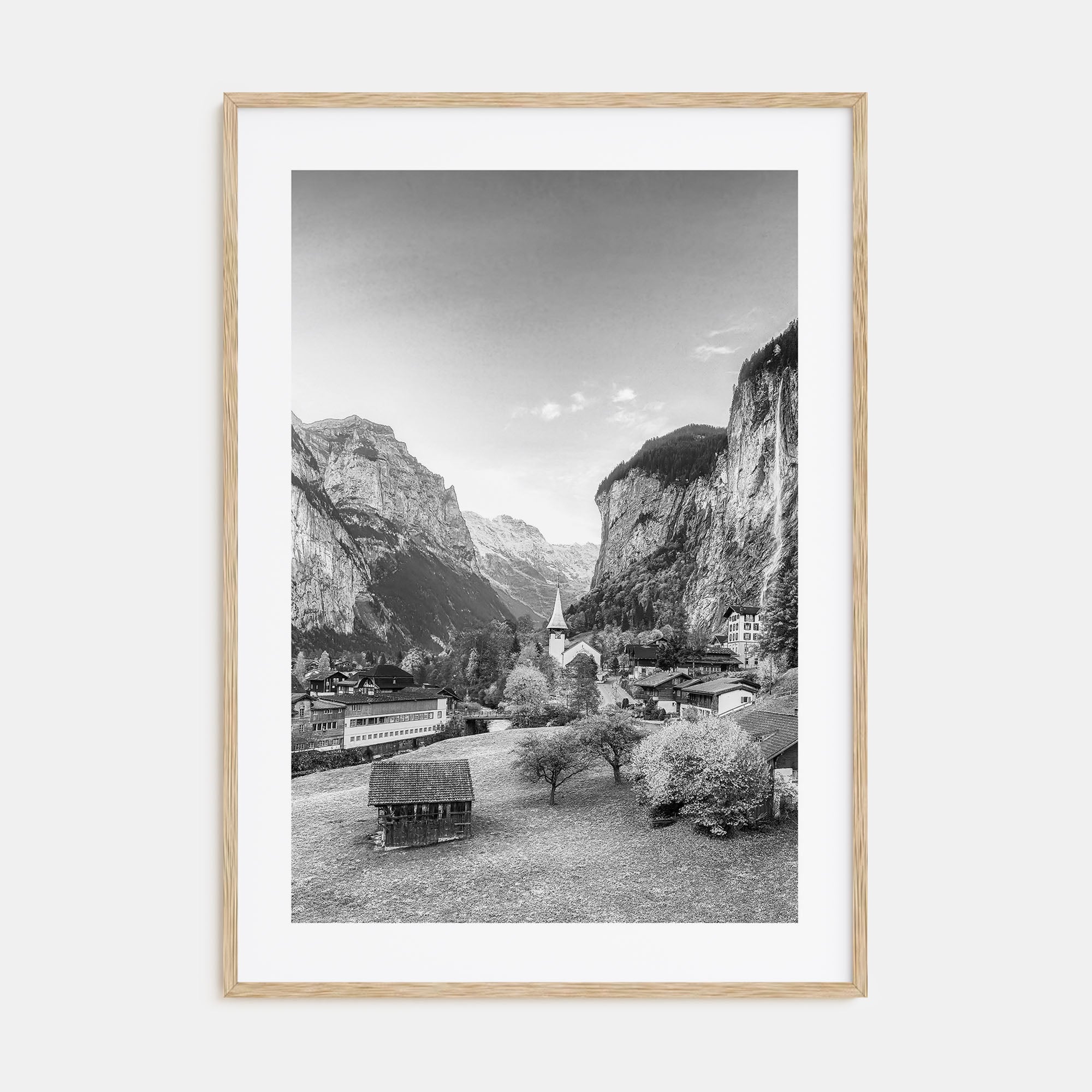 Lauterbrunnen Photo B&W Poster