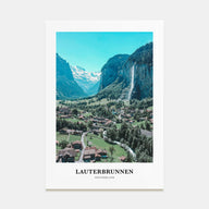 Lauterbrunnen Portrait Color Poster