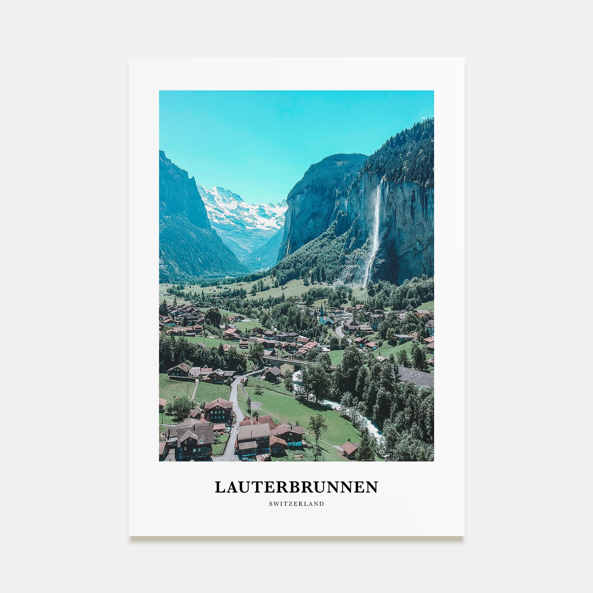 Lauterbrunnen Portrait Color Poster