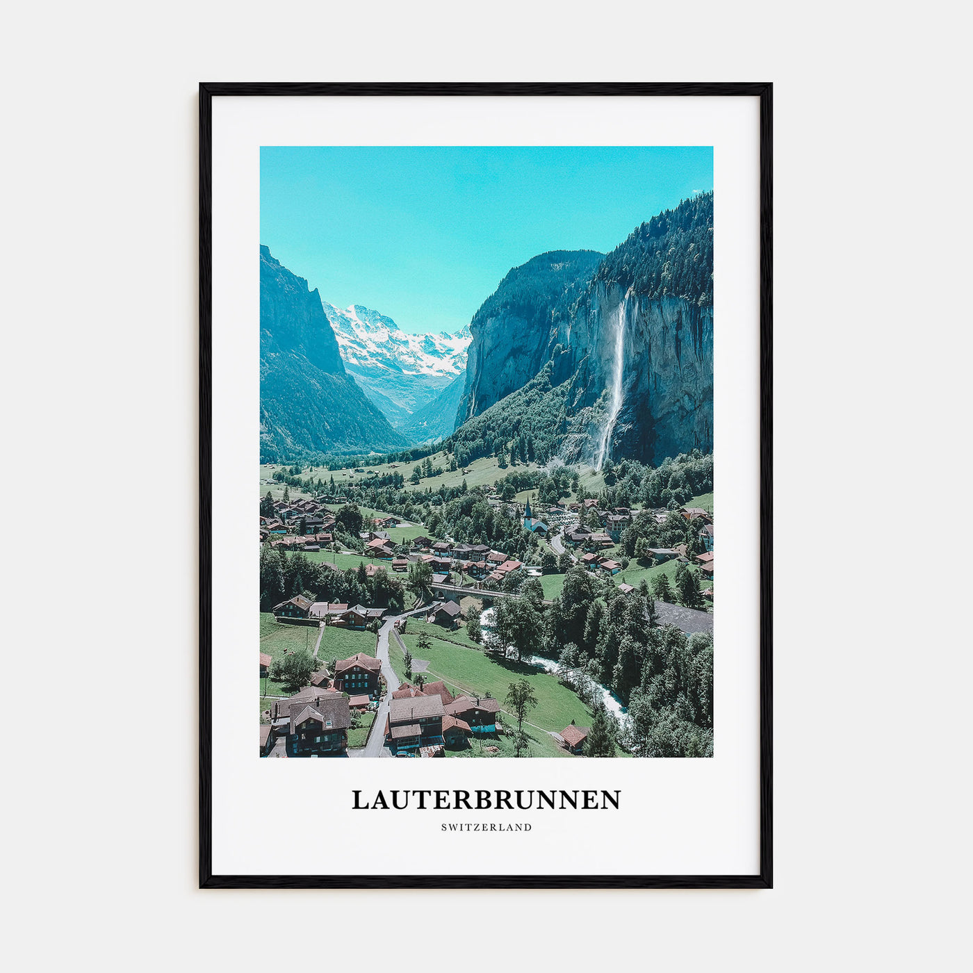 Lauterbrunnen Portrait Color Poster