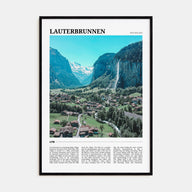 Lauterbrunnen Travel Color Poster