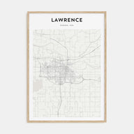 Lawrence, Kansas Map Portrait Poster