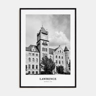 Lawrence, Kansas Portrait B&W Poster