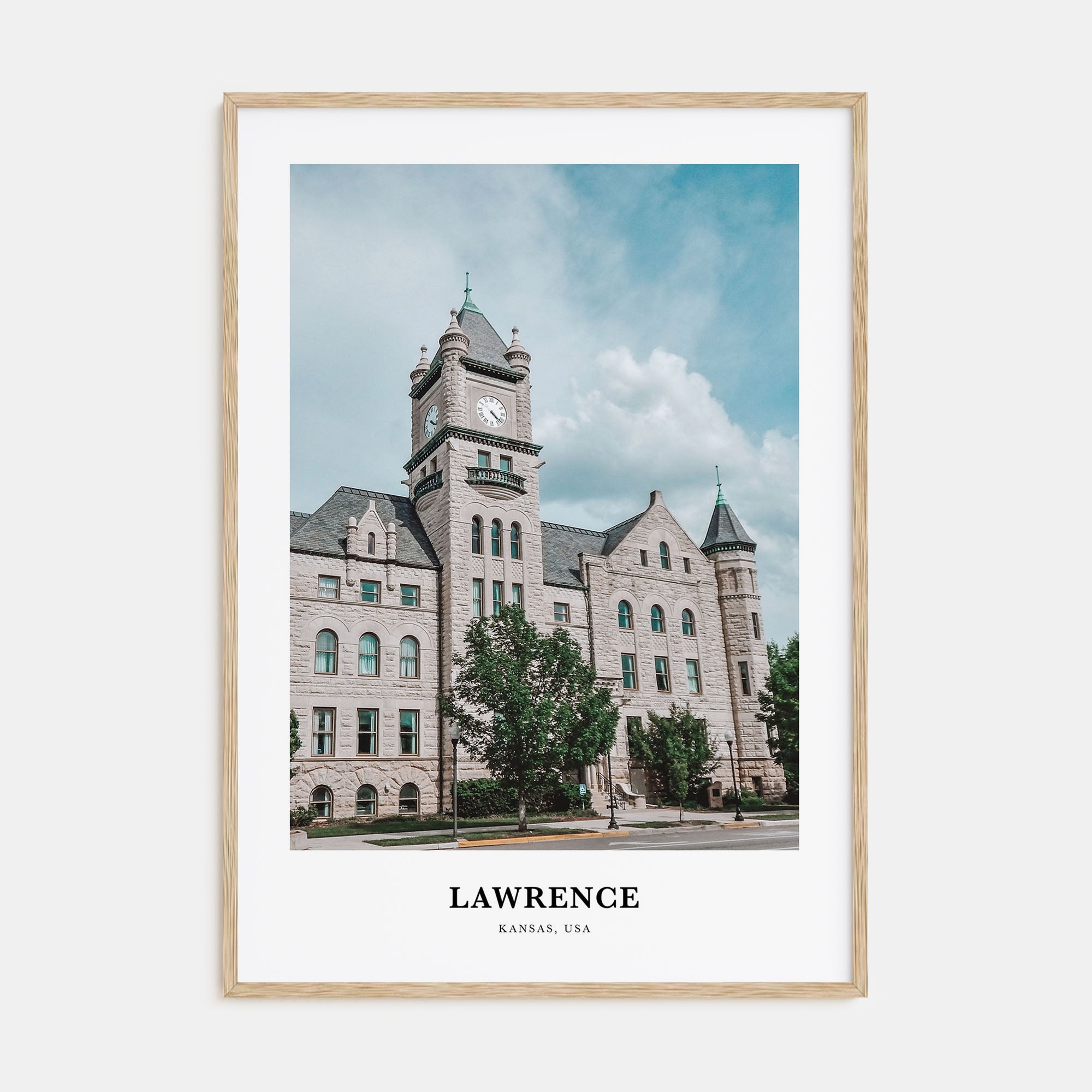 Lawrence, Kansas Portrait Color Poster