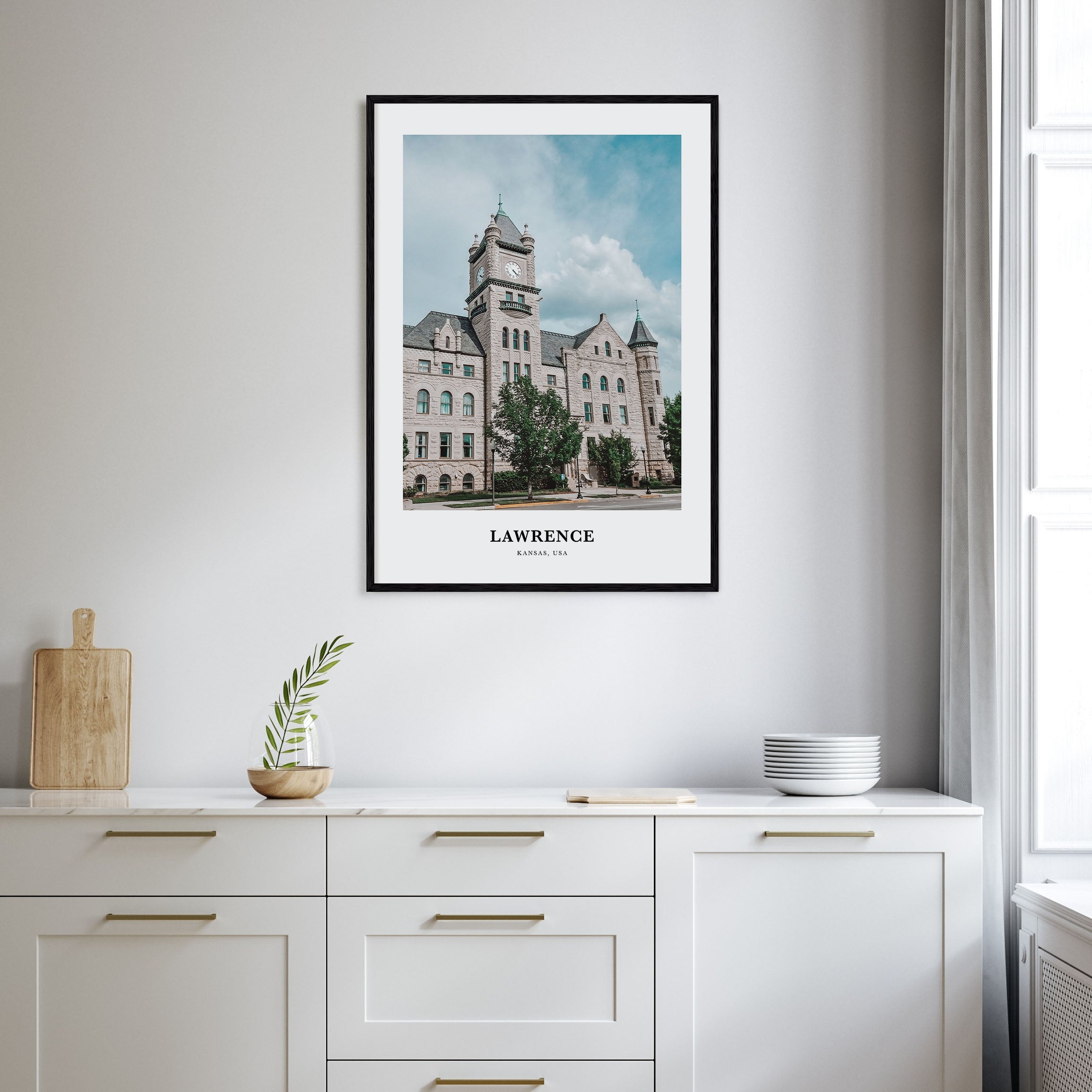 Lawrence, Kansas Portrait Color Poster