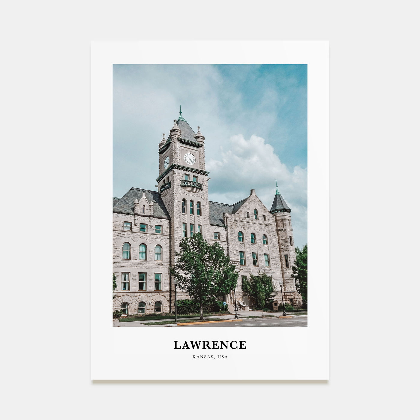 Lawrence, Kansas Portrait Color Poster
