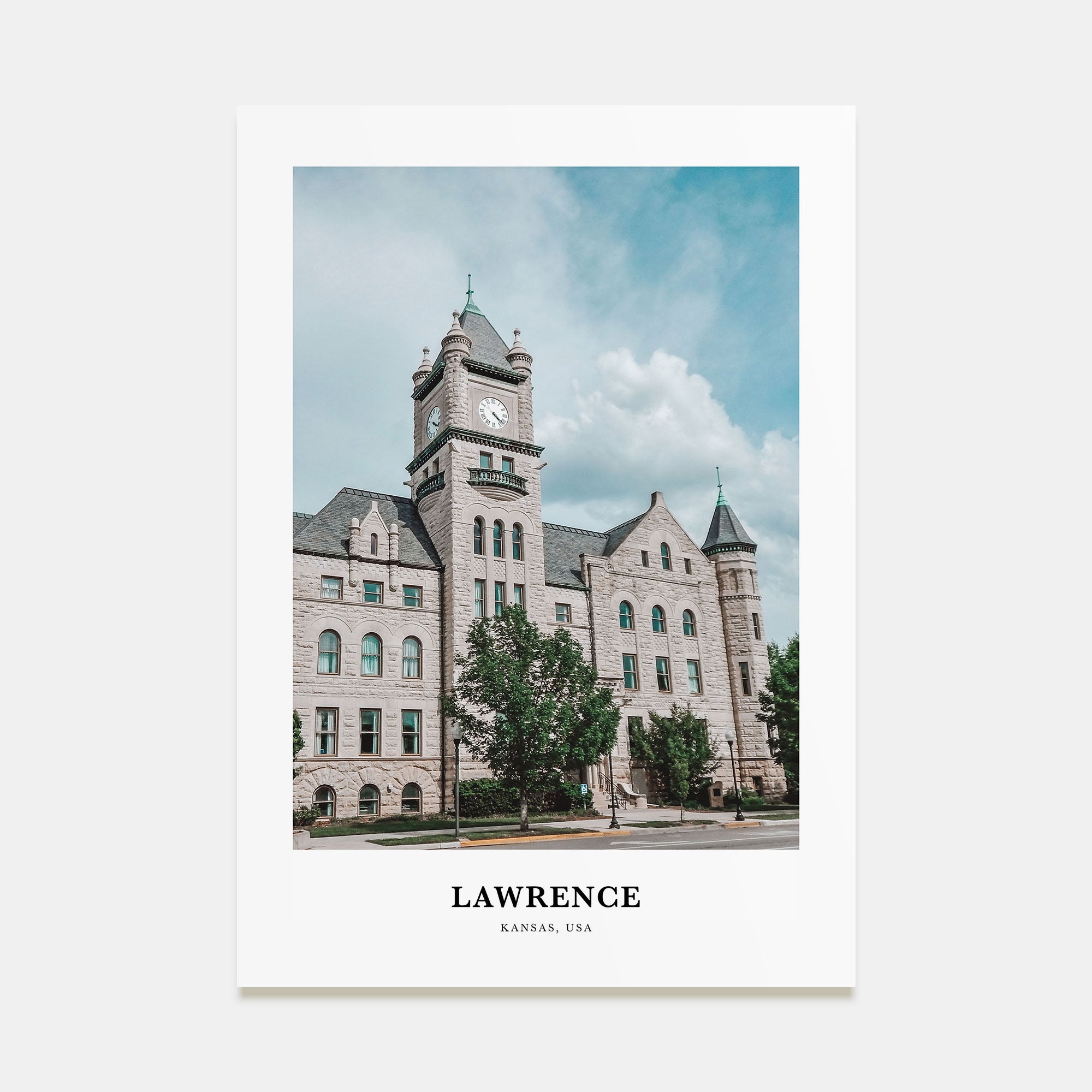 Lawrence, Kansas Portrait Color Poster