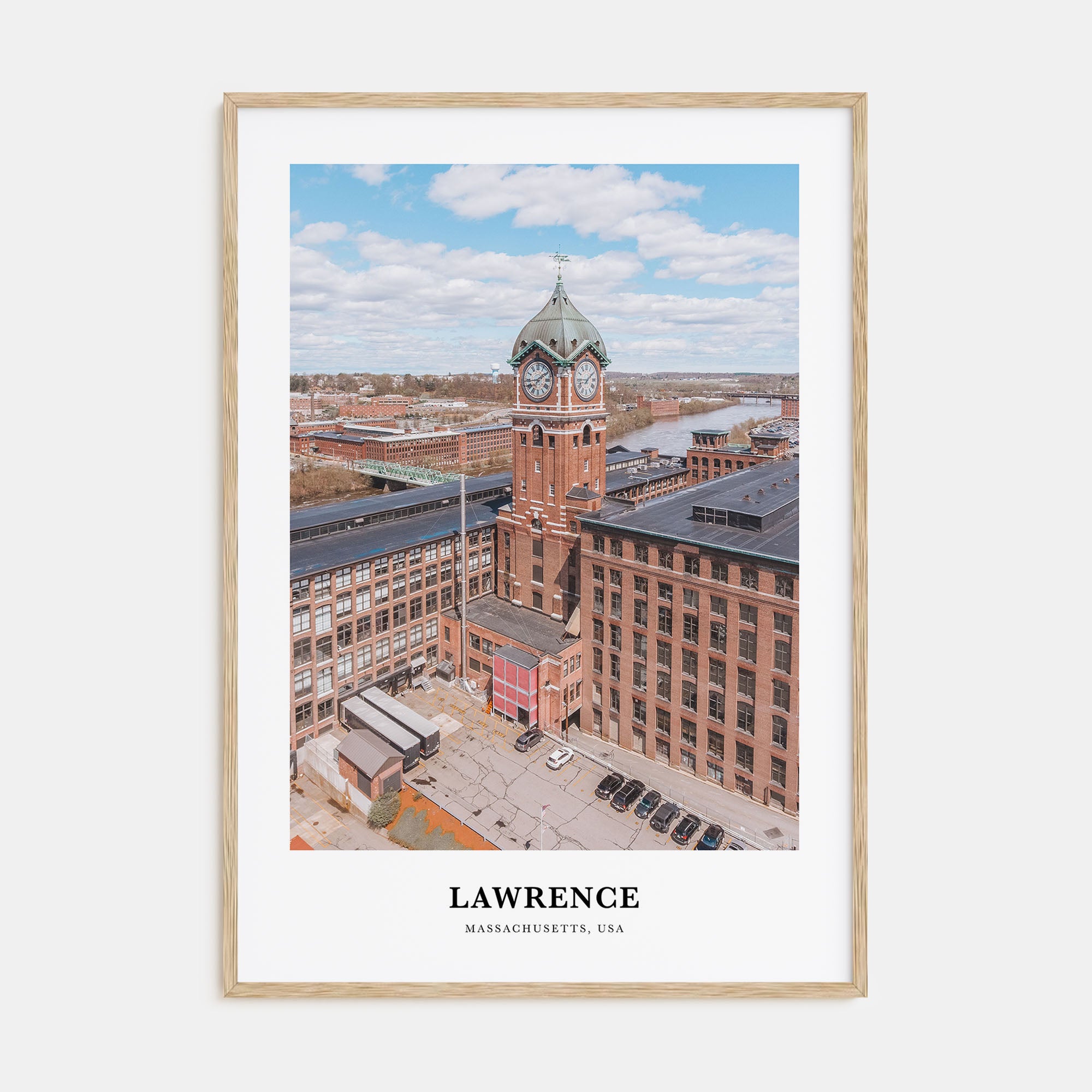 Lawrence, Massachusetts Portrait Color Poster