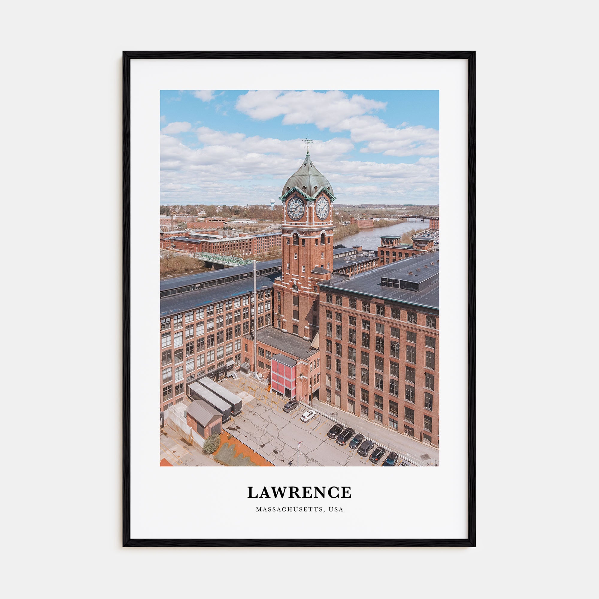 Lawrence, Massachusetts Portrait Color Poster