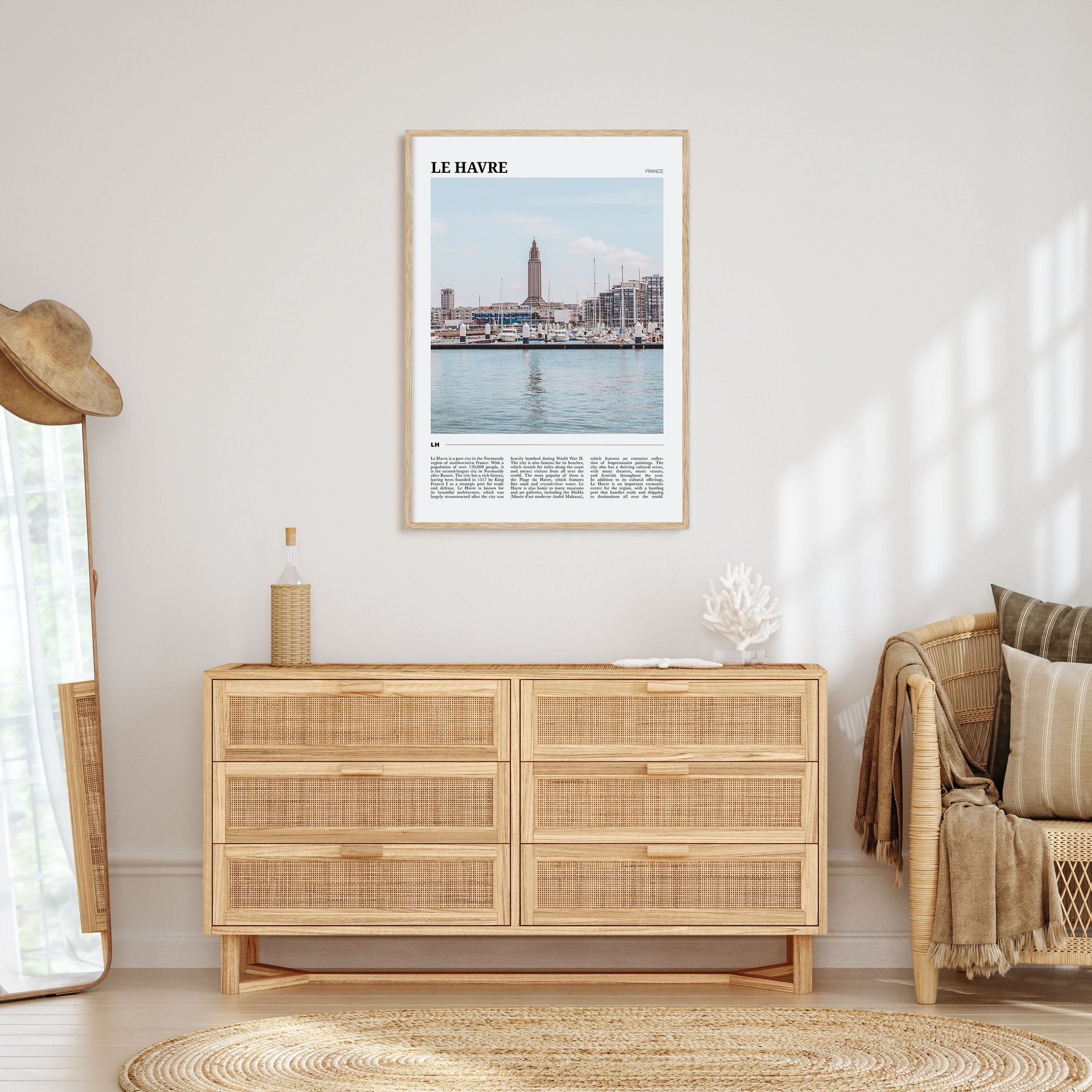 Le Havre Travel Color Poster