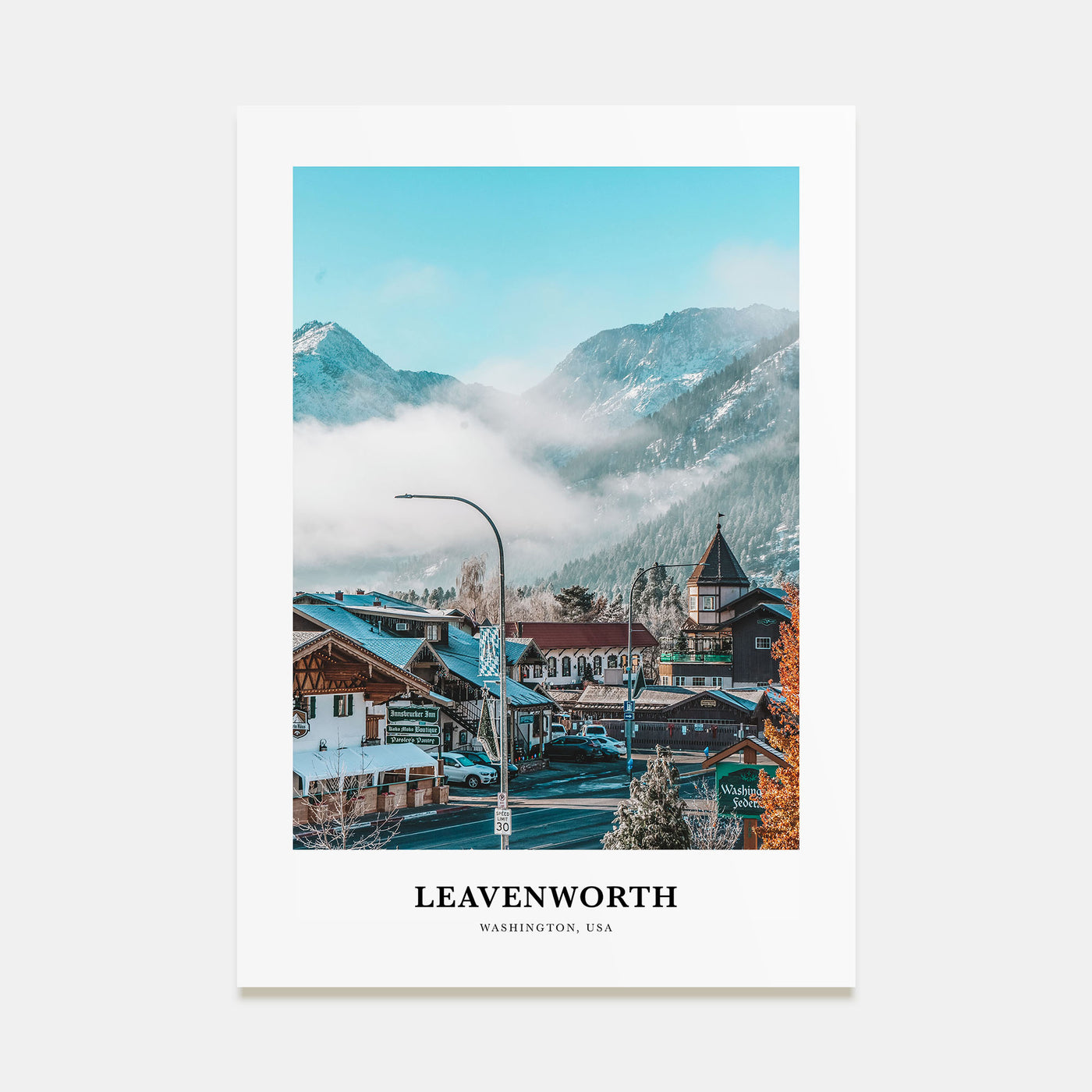 Leavenworth Portrait Color Poster