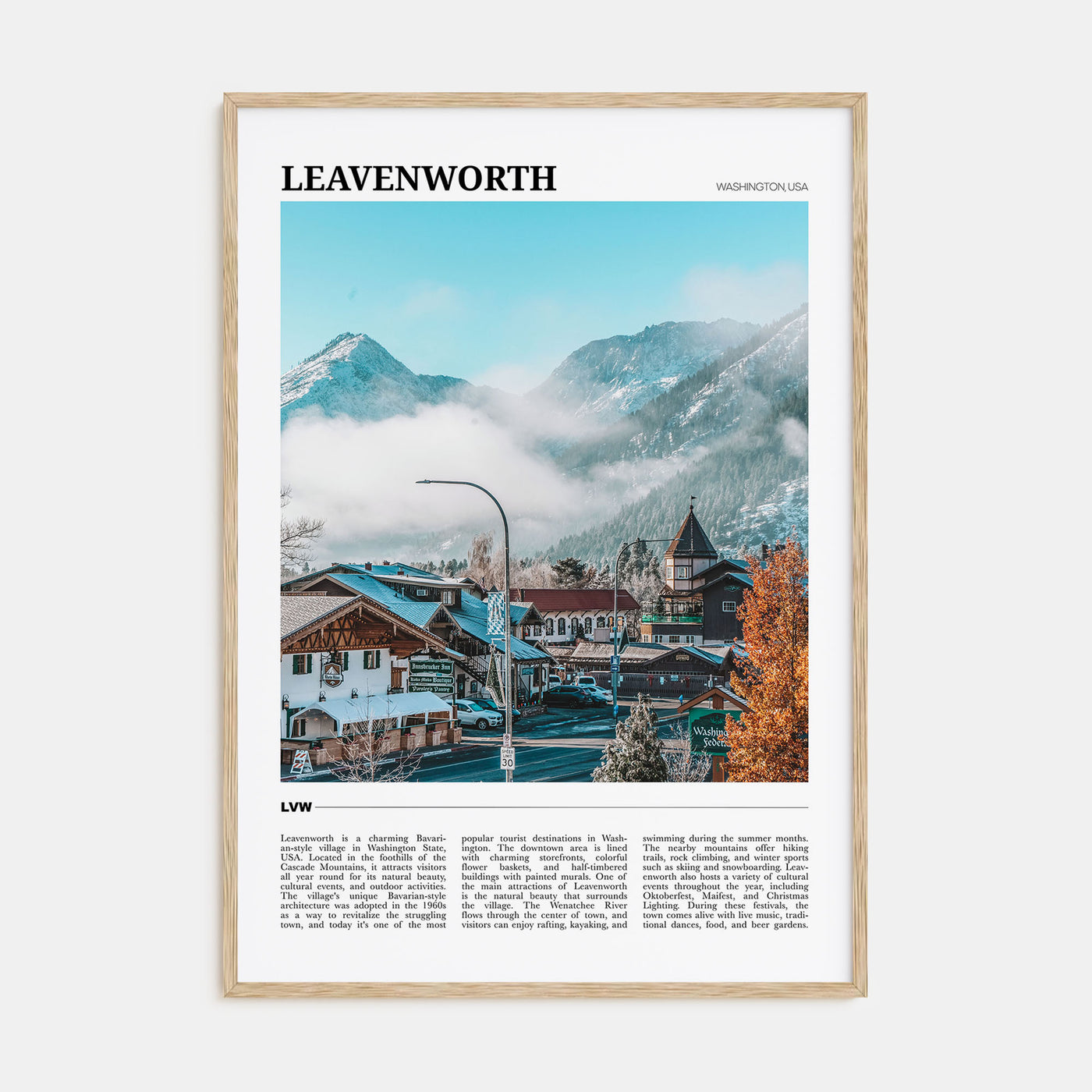 Leavenworth Travel Color Poster