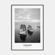 Lebanon Portrait B&W No 2 Poster