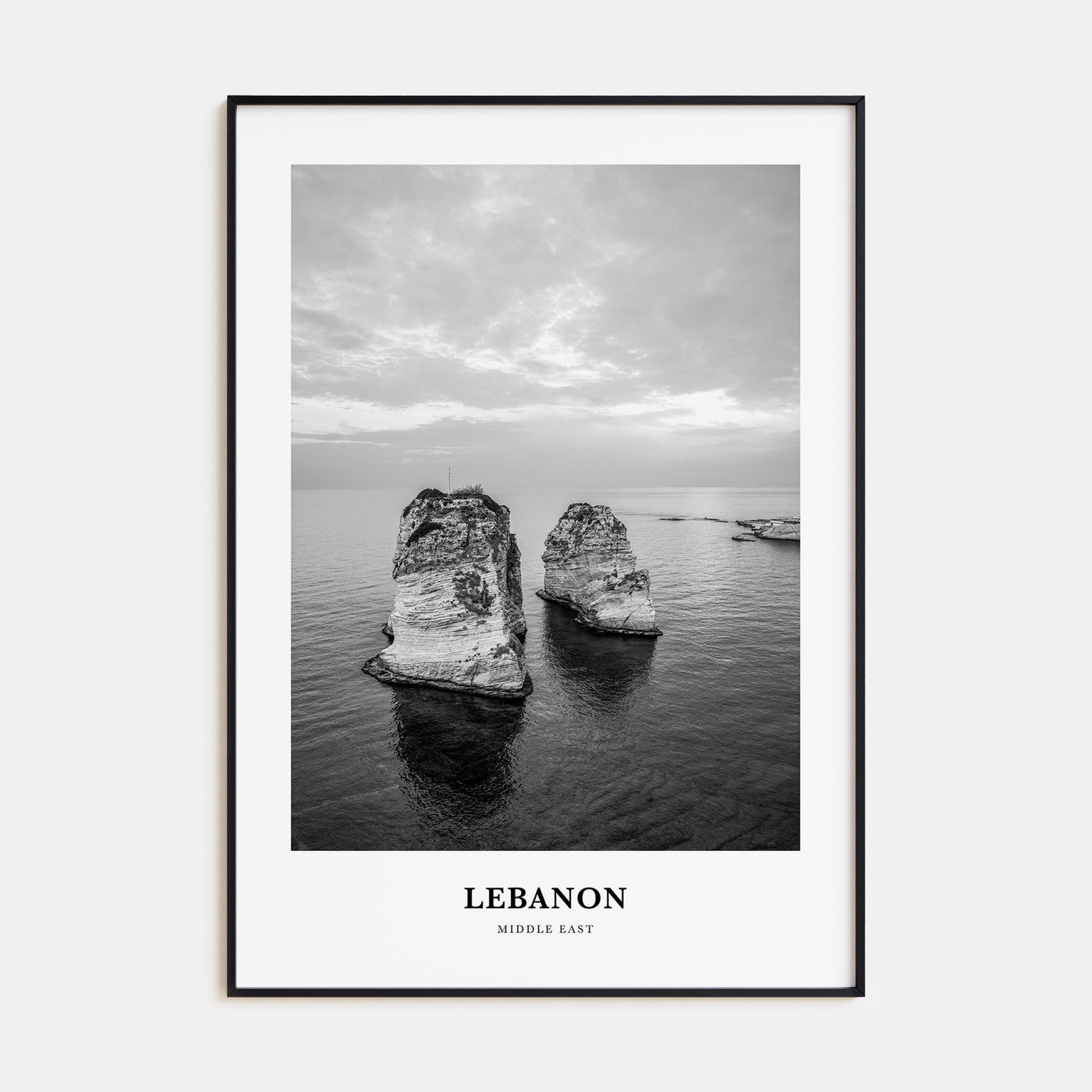 Lebanon Portrait B&W No 2 Poster