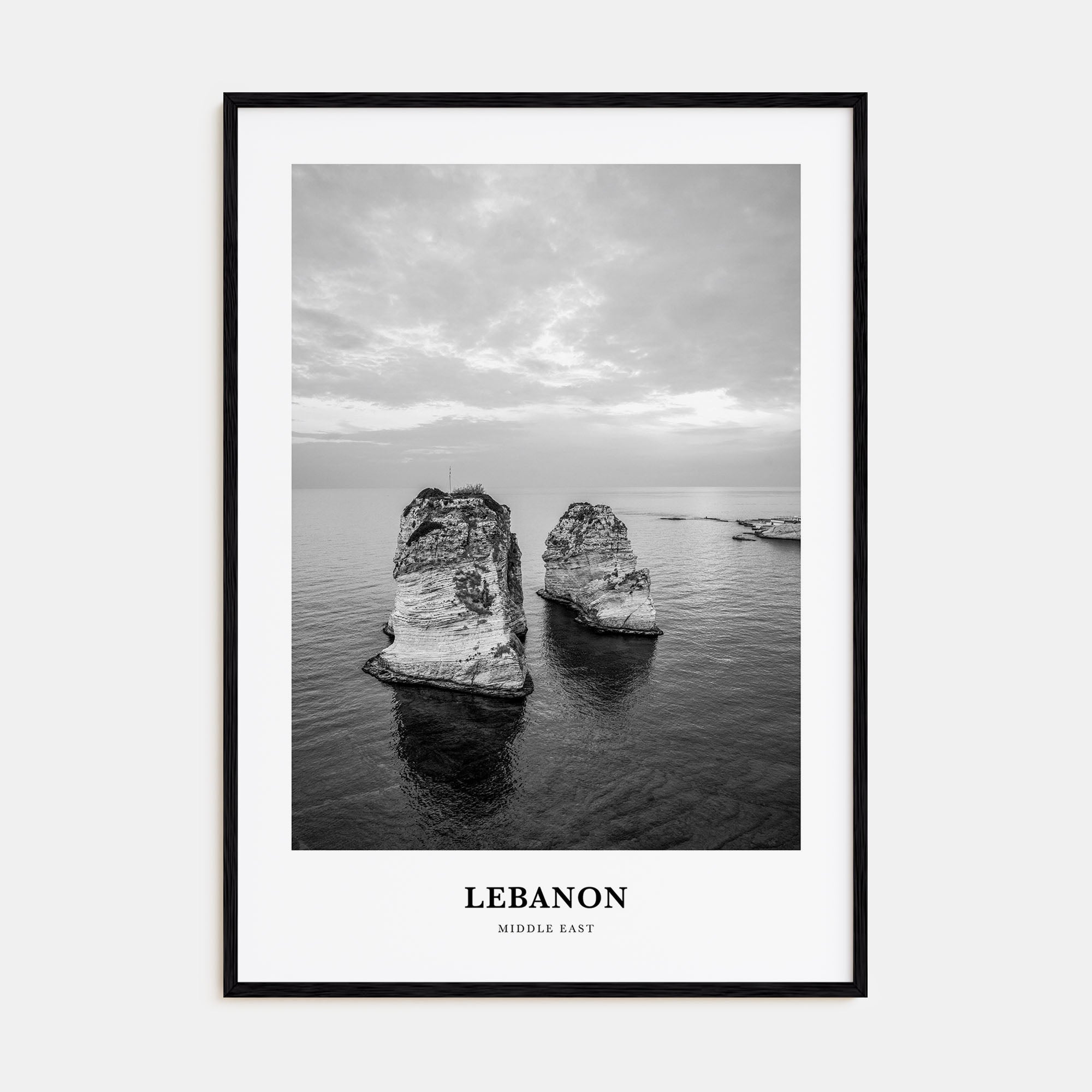 Lebanon Portrait B&W No 2 Poster