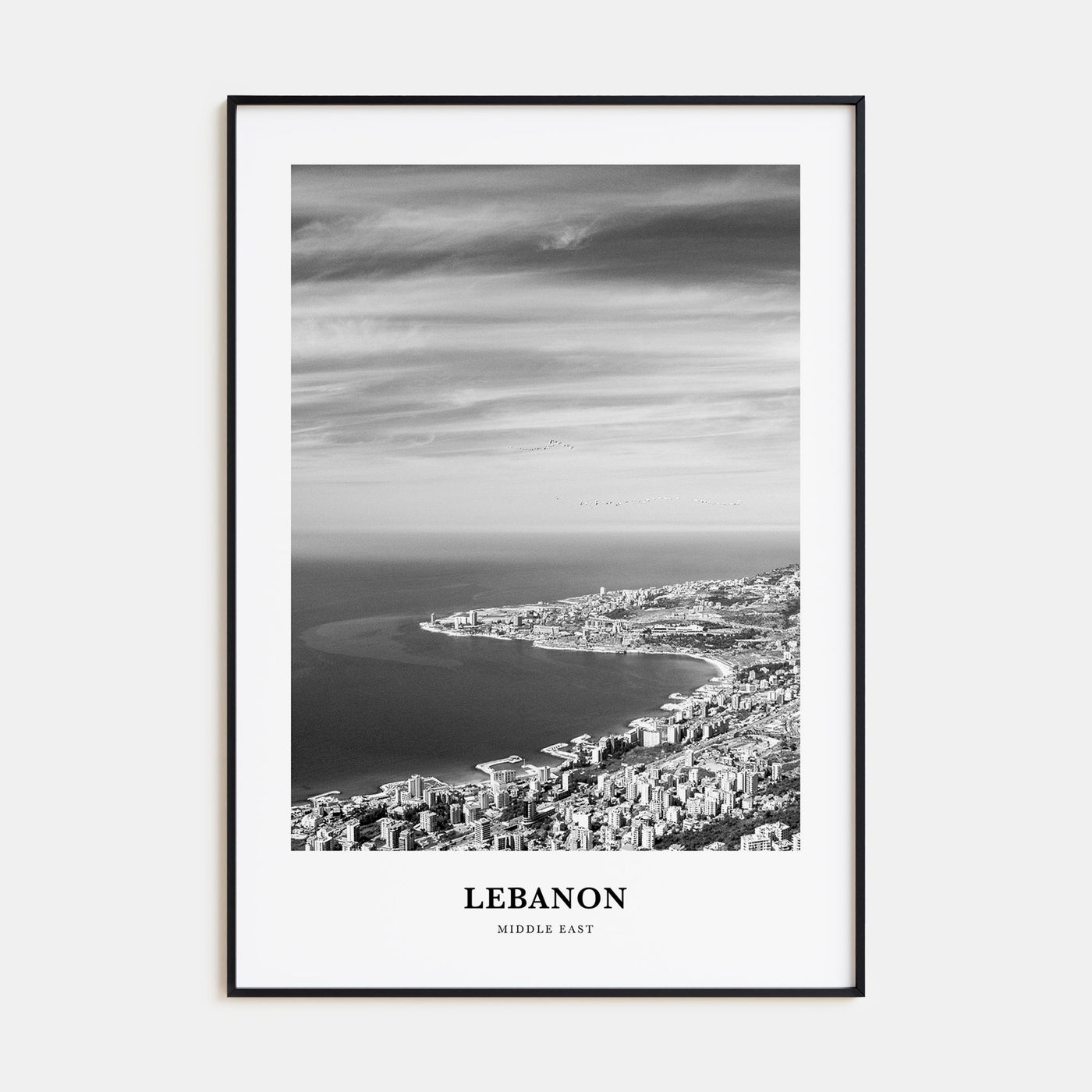 Lebanon Portrait B&W No 3 Poster