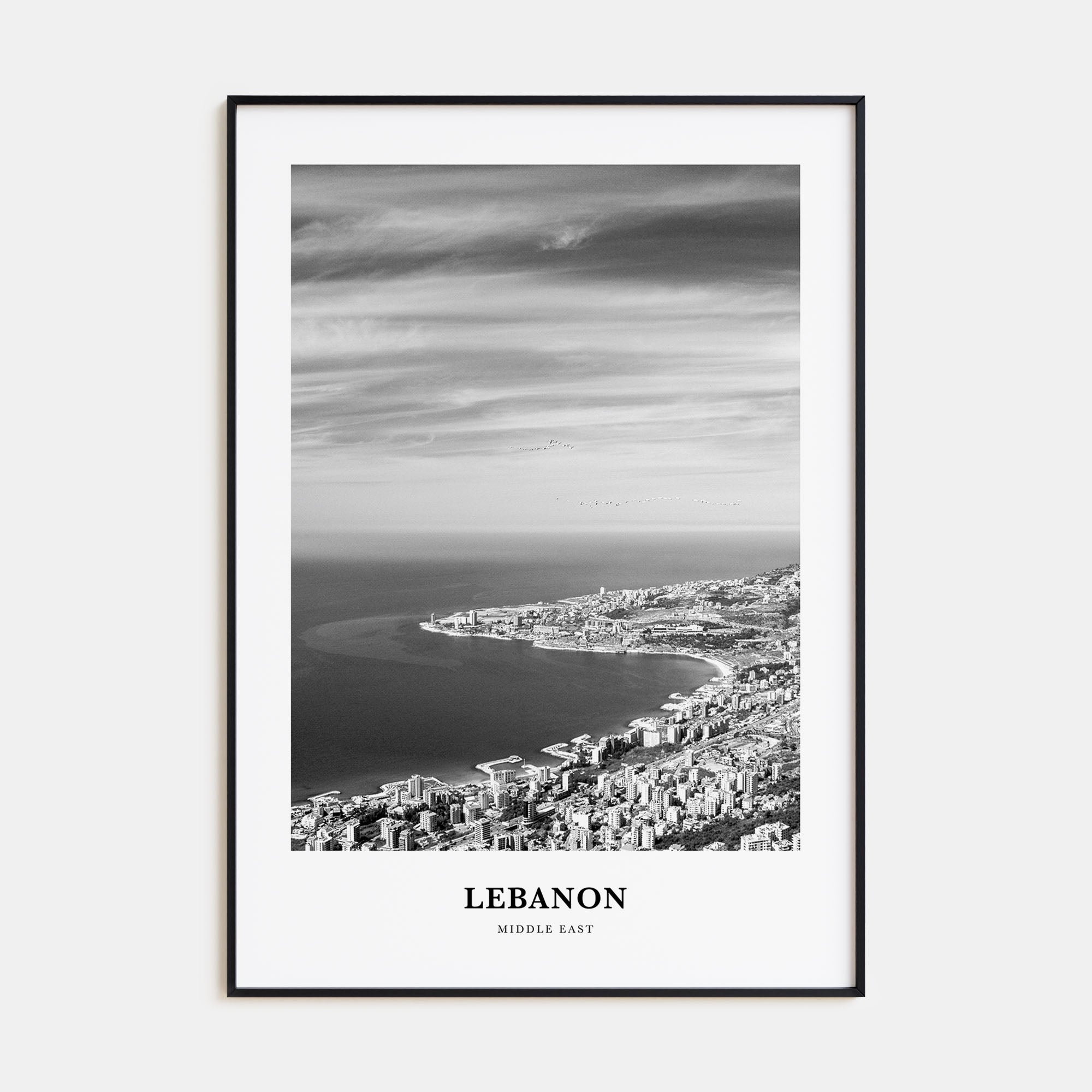 Lebanon Portrait B&W No 3 Poster