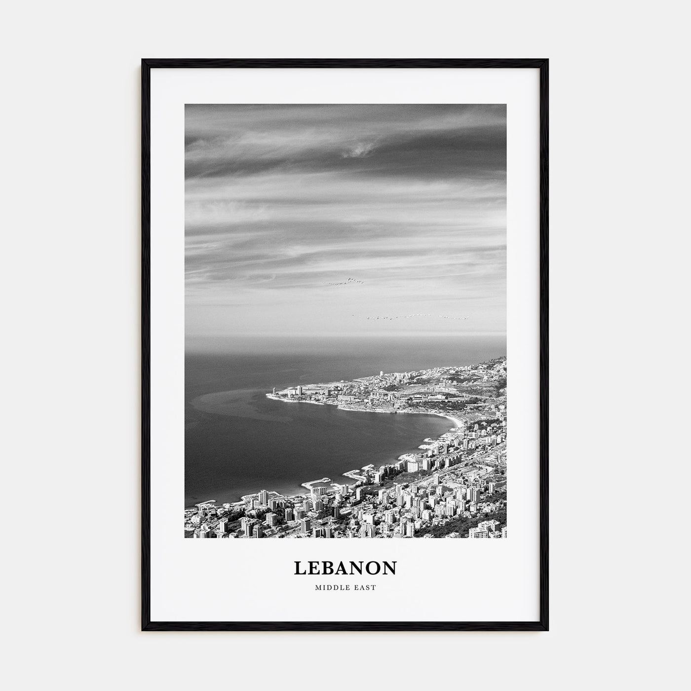 Lebanon Portrait B&W No 3 Poster
