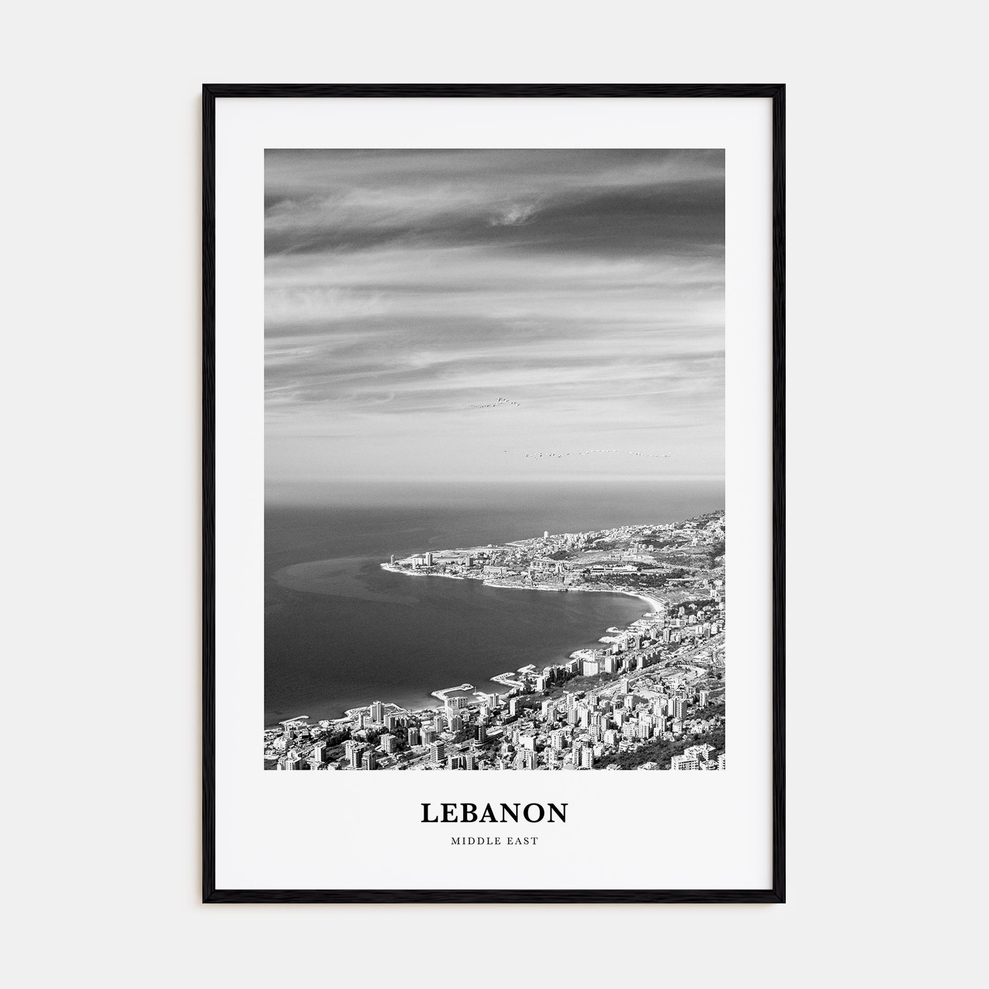 Lebanon Portrait B&W No 3 Poster