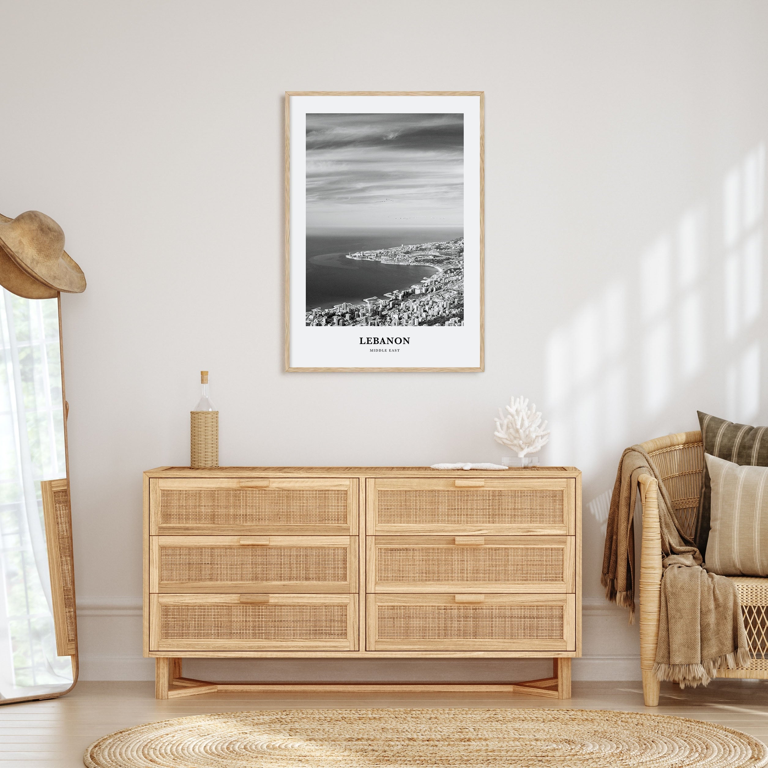 Lebanon Portrait B&W No 3 Poster