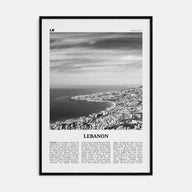 Lebanon Travel B&W No 1 Poster