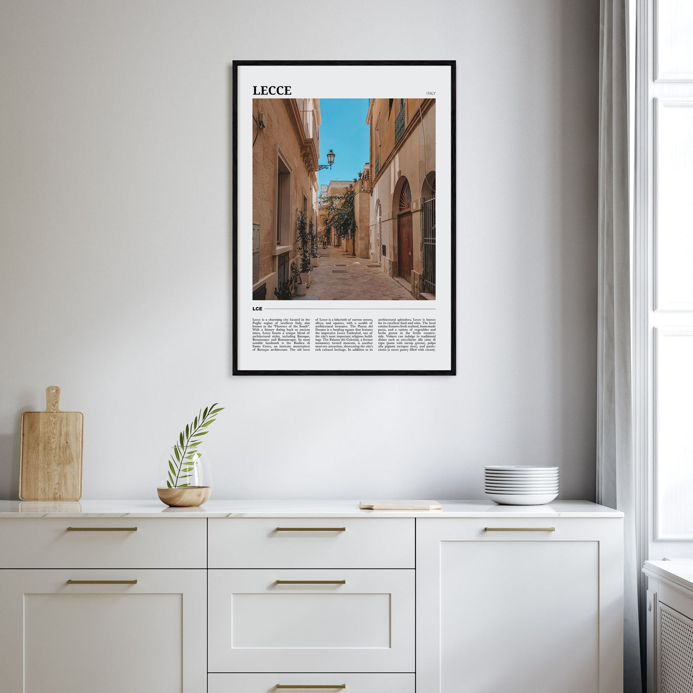 Lecce Travel Color Poster
