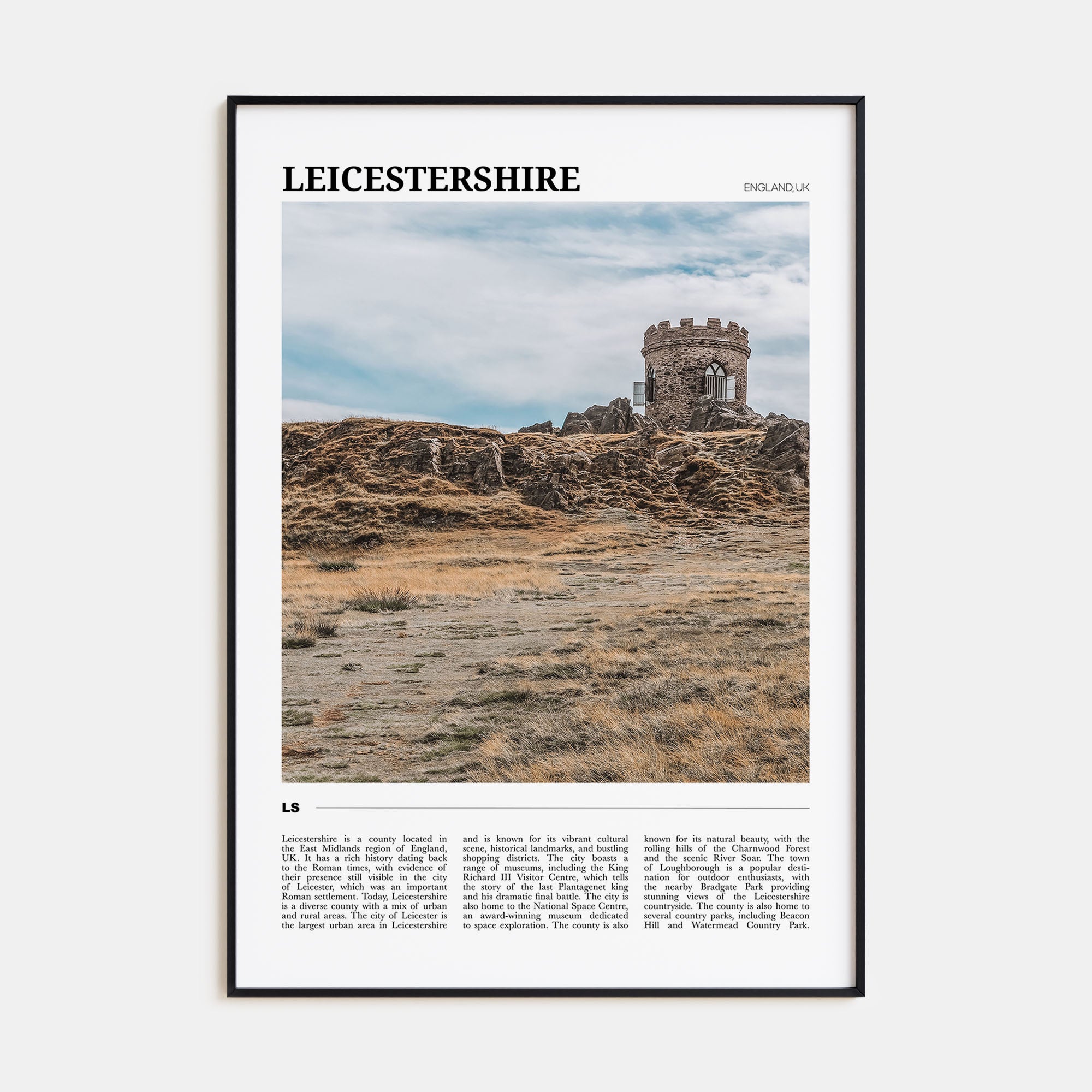 Leicestershire Travel Color Poster