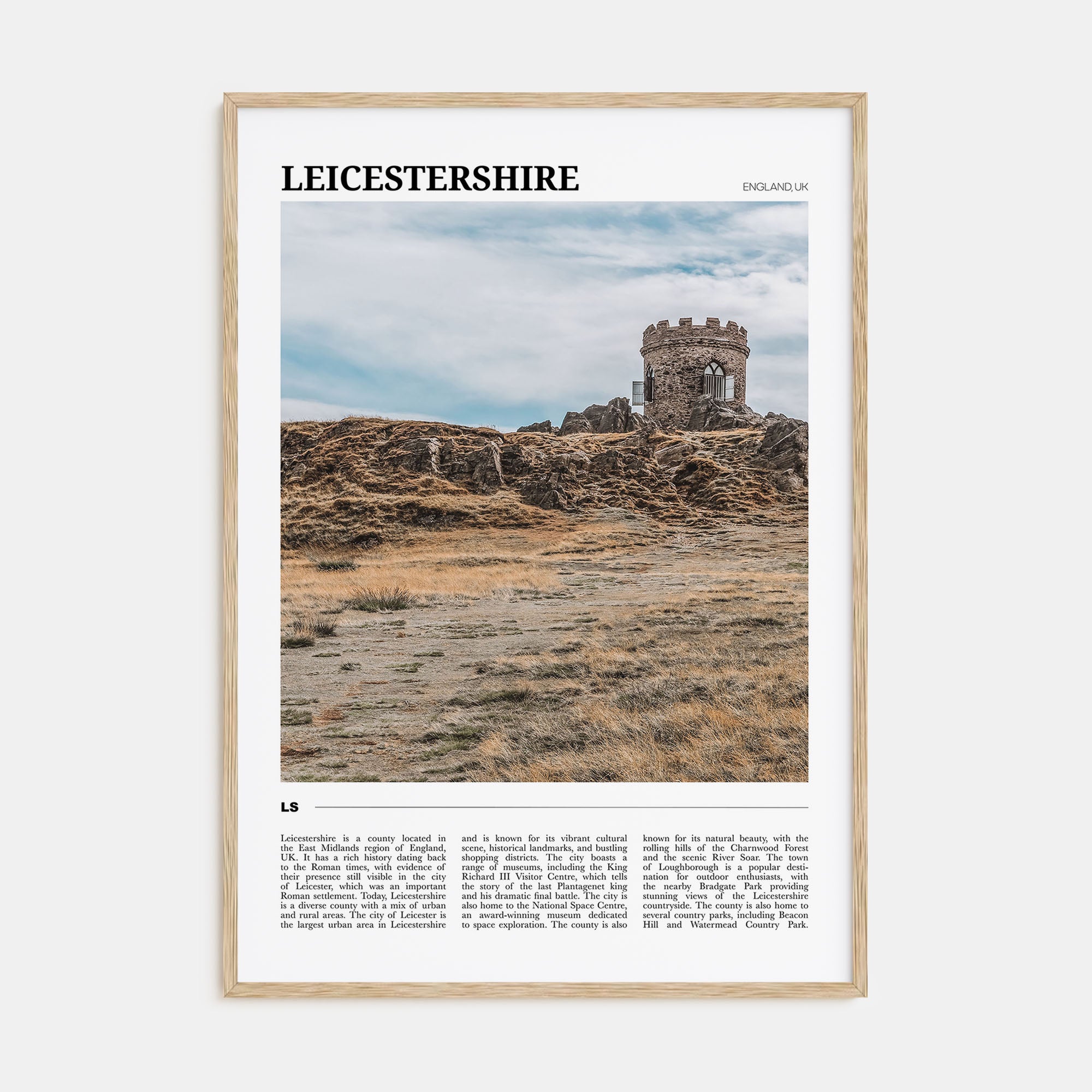 Leicestershire Travel Color Poster