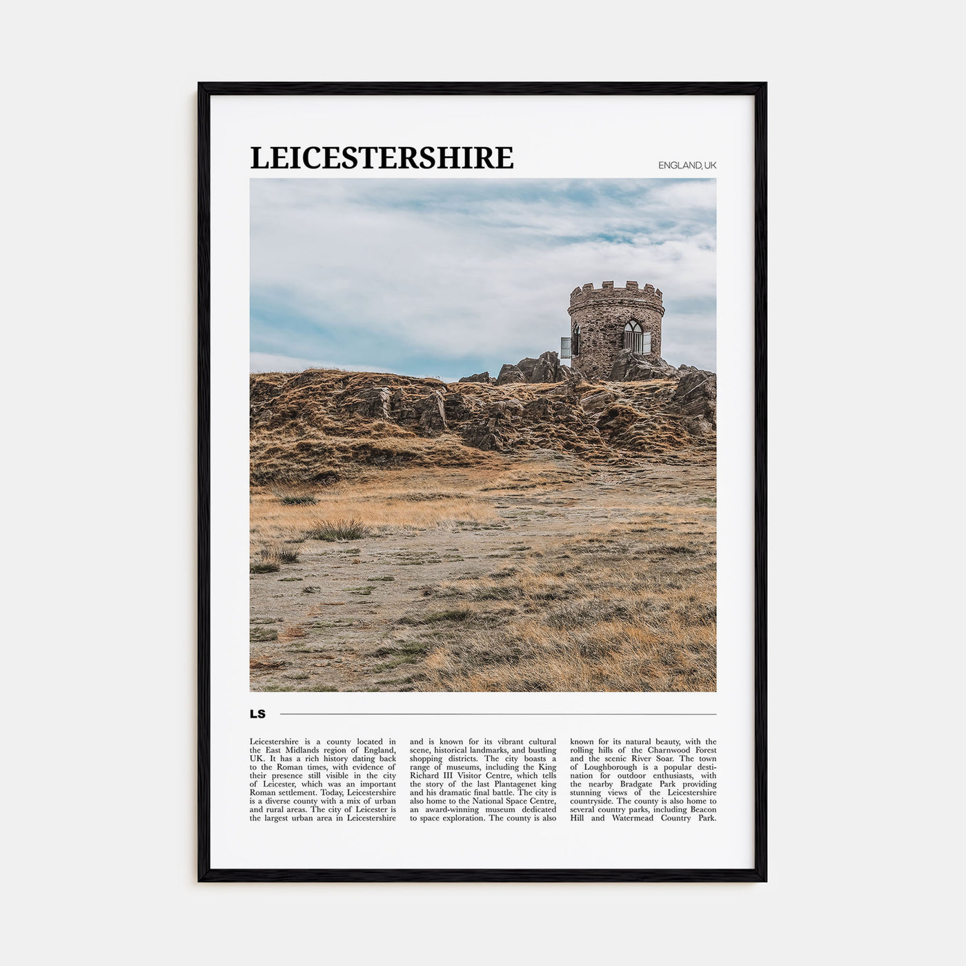 Leicestershire Travel Color Poster
