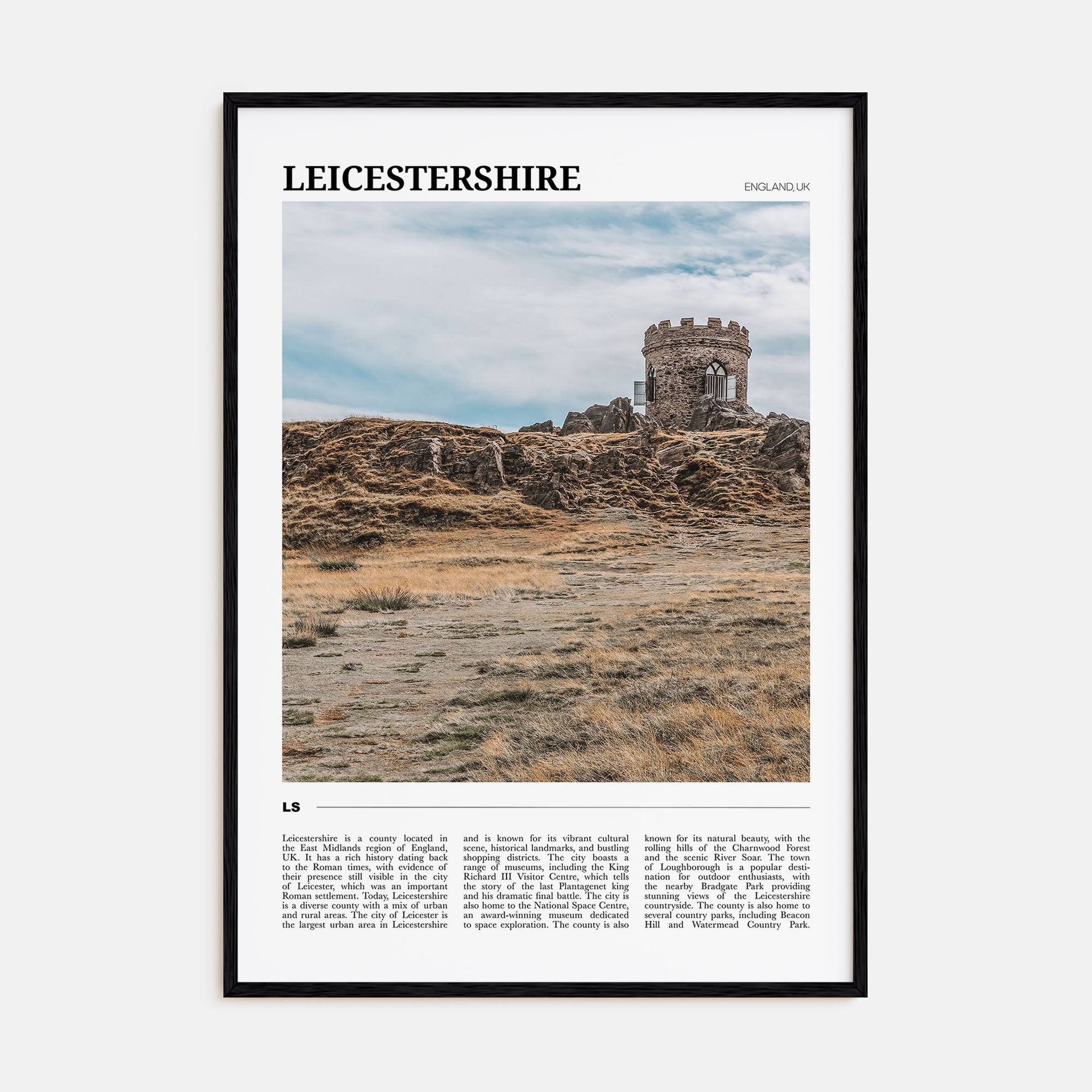 Leicestershire Travel Color Poster